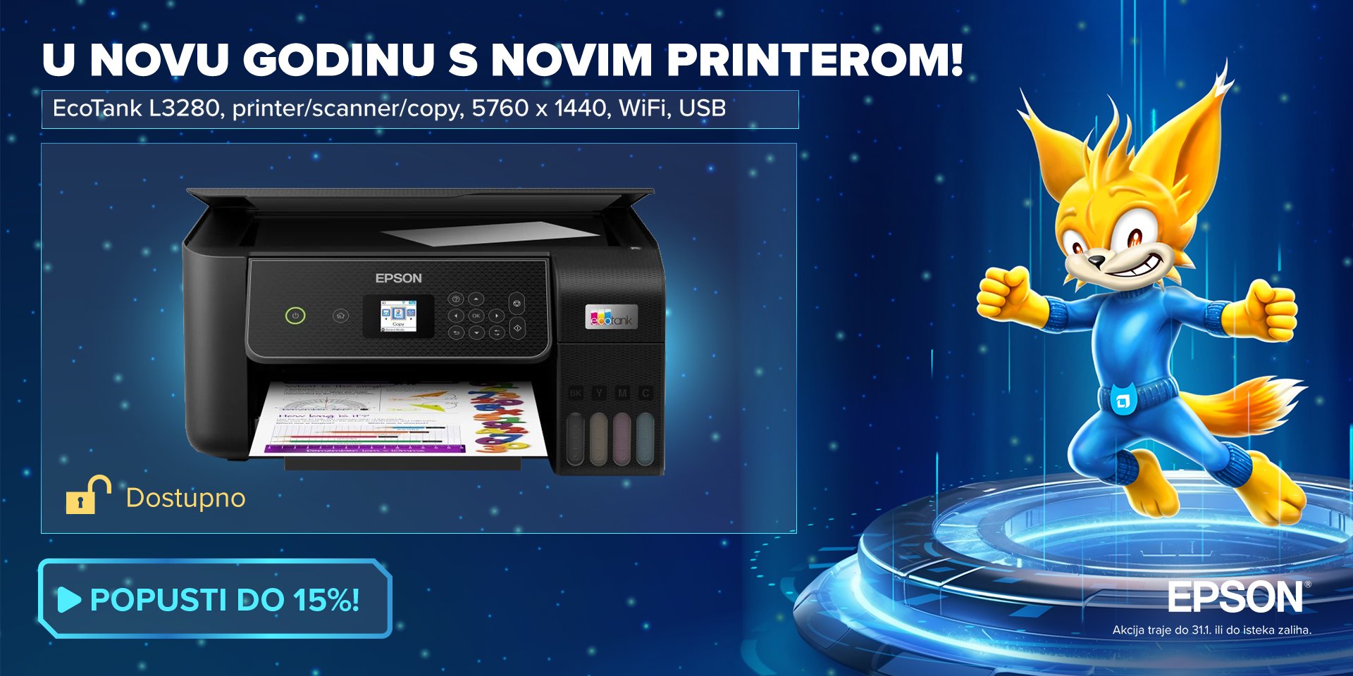 Multifunkcijski Epson printeri po sniženim cijenama